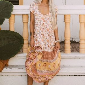 Spell designs portobello road baby doll midi dress